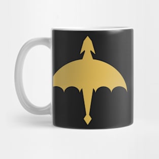 Gold Simple Dragon Design Mug